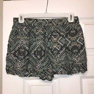Cotton Tribal Print Shorts